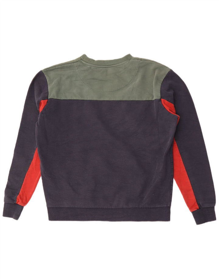 Karl Kani Felpa grafica da uomo Maglione piccolo Blu navy Colourblock