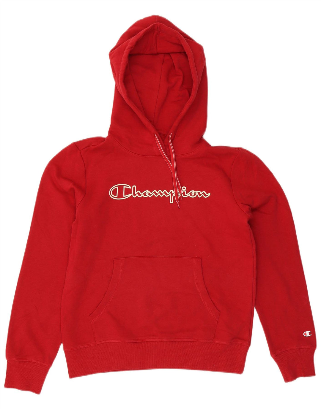 Felpa con cappuccio grafica da donna Champion UK 14 cotone rosso medio