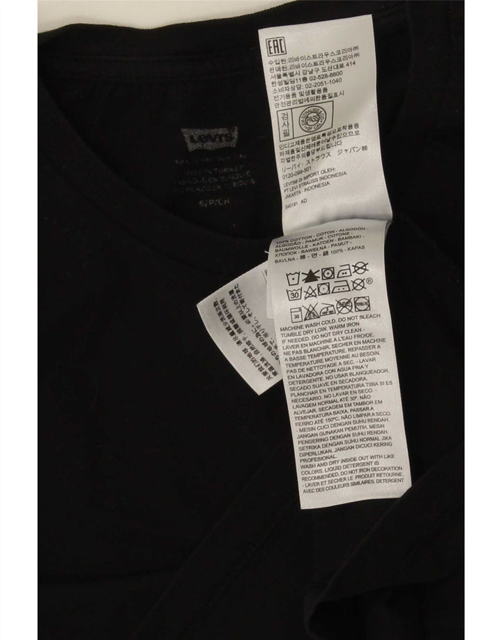T-shirt da donna Levi's Top UK 10 piccola in cotone nero