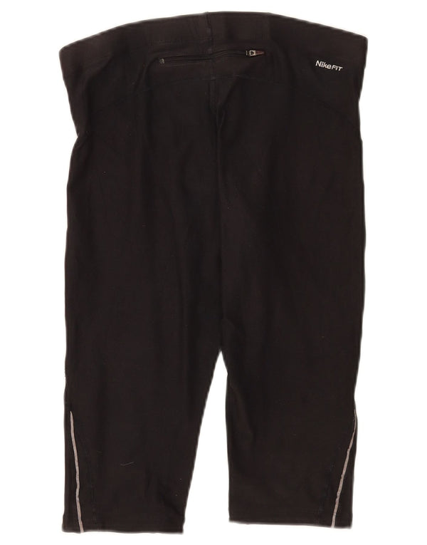 Leggings Nike Capri da donna UK 10-12 poliestere nero medio