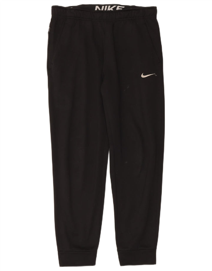 Pantaloni da tuta Nike Therma-Fit da uomo, pantaloni da jogging, poliestere nero medio