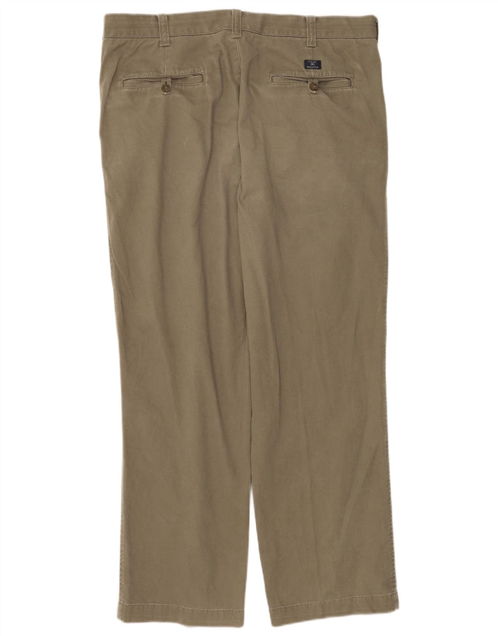 MARKS & SPENCER Pantaloni chino con pegging da uomo blu Harbour W38 L31 kaki