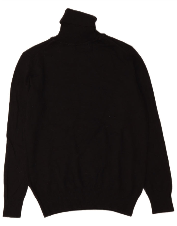 Maglione maglione collo alto da uomo Zara in acrilico nero medio
