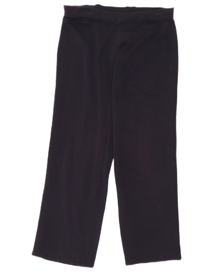 Pantaloni da tuta da donna Marks & Spencer UK 12 cotone blu navy medio