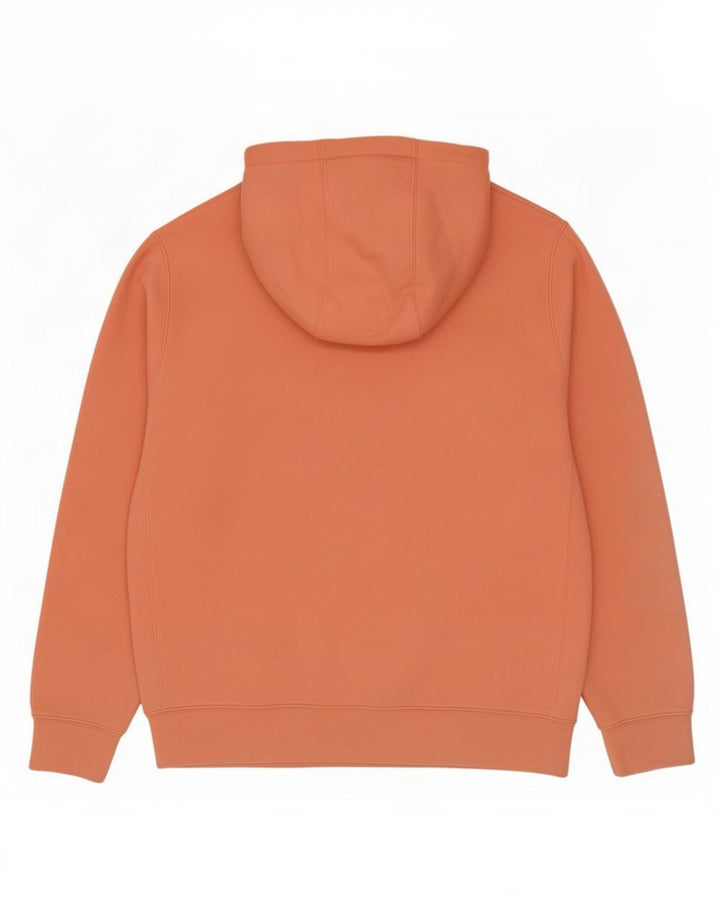 Felpa con cappuccio da uomo Nike in cotone arancione medio