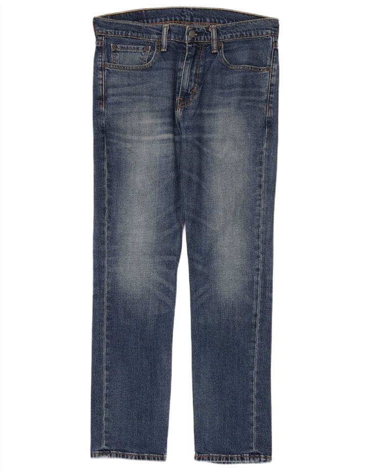 Levi's Uomo 511 Slim Jeans W33 L32 Cotone Blu
