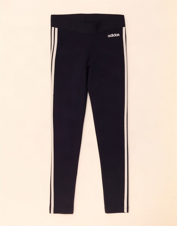 Leggings Adidas da donna UK 8/10 piccolo cotone blu navy