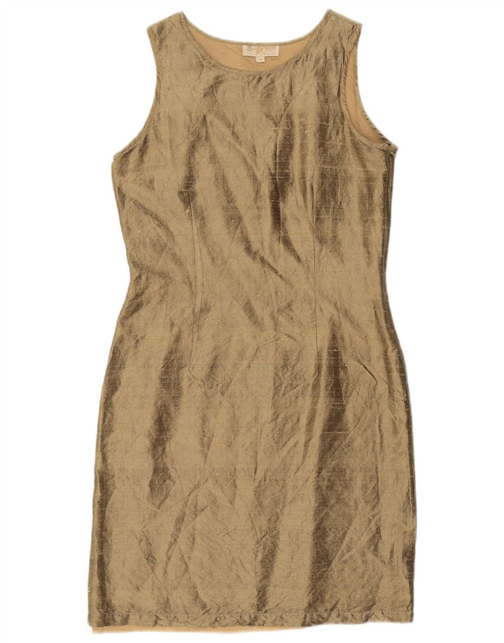 Abito Tubino Donna Blunauta EU 34 XS Oro Seta