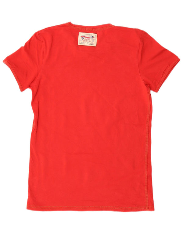 T-shirt da donna DIESEL Top UK 10 piccola rossa in cotone