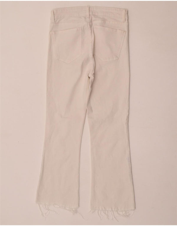 Jeans corti da donna Zara EU 40 medi W30 L25 bianchi