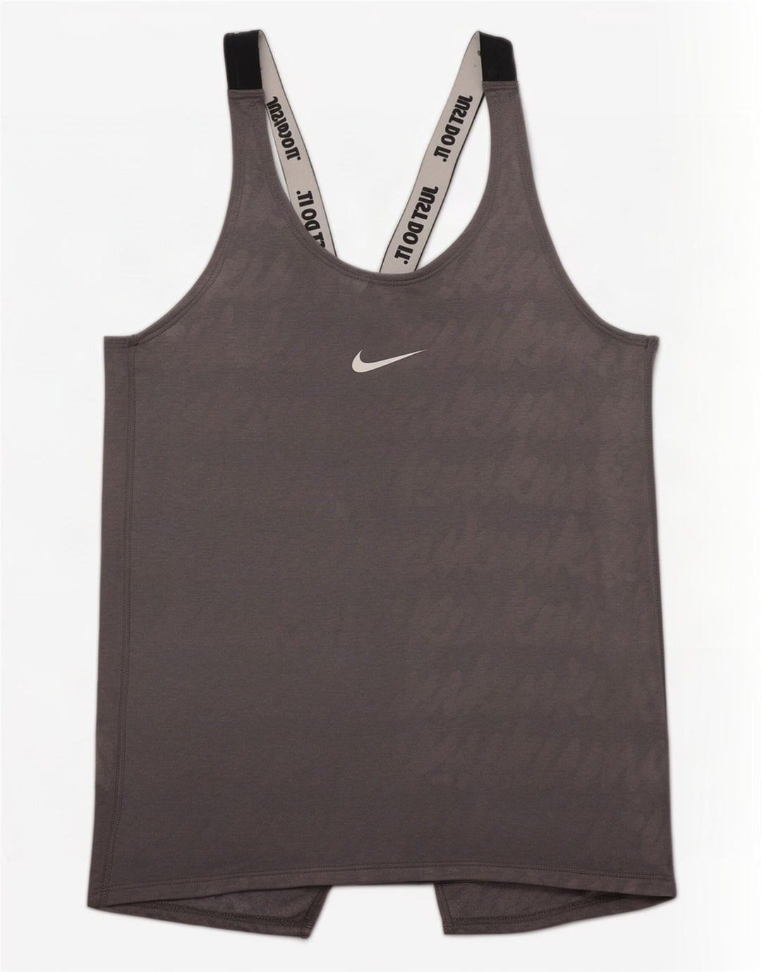Canotta grafica Nike Dri Fit da donna UK 8 Small Grigio Colourblock in poliestere