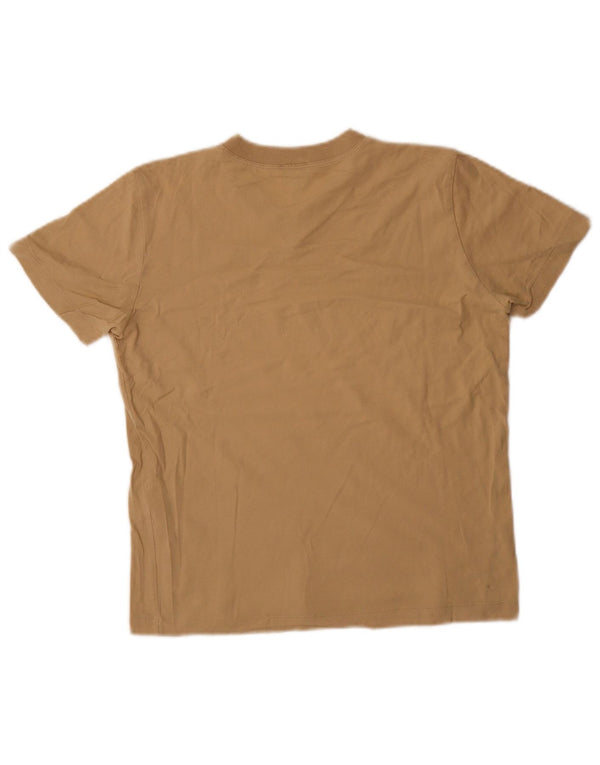 T-shirt Donna Armani Jeans Top IT 44 Cotone Beige Medio