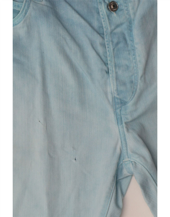 Pantaloncini di jeans da uomo Replay W34 Large in cotone blu