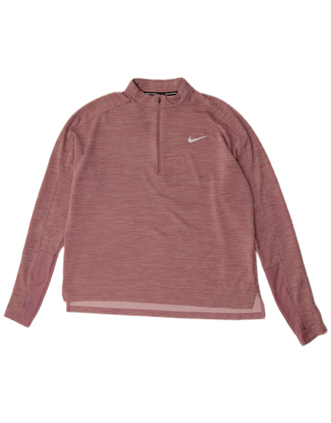 Top da tuta da corsa Nike Dri Fit da donna, UK 16, grande, rosa chiazzato
