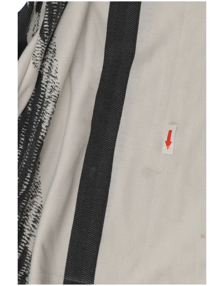 Polo da uomo Lotto in poliestere color block bianco medio