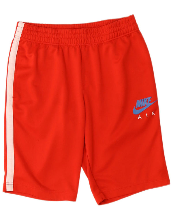 Pantaloncini sportivi Nike da uomo in poliestere color block rosso medio