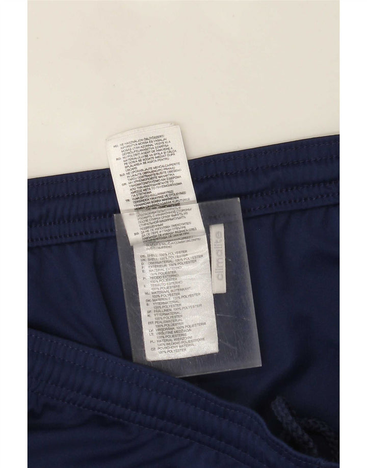 Pantaloncini sportivi Adidas Climalite da uomo di grandi dimensioni in poliestere blu navy