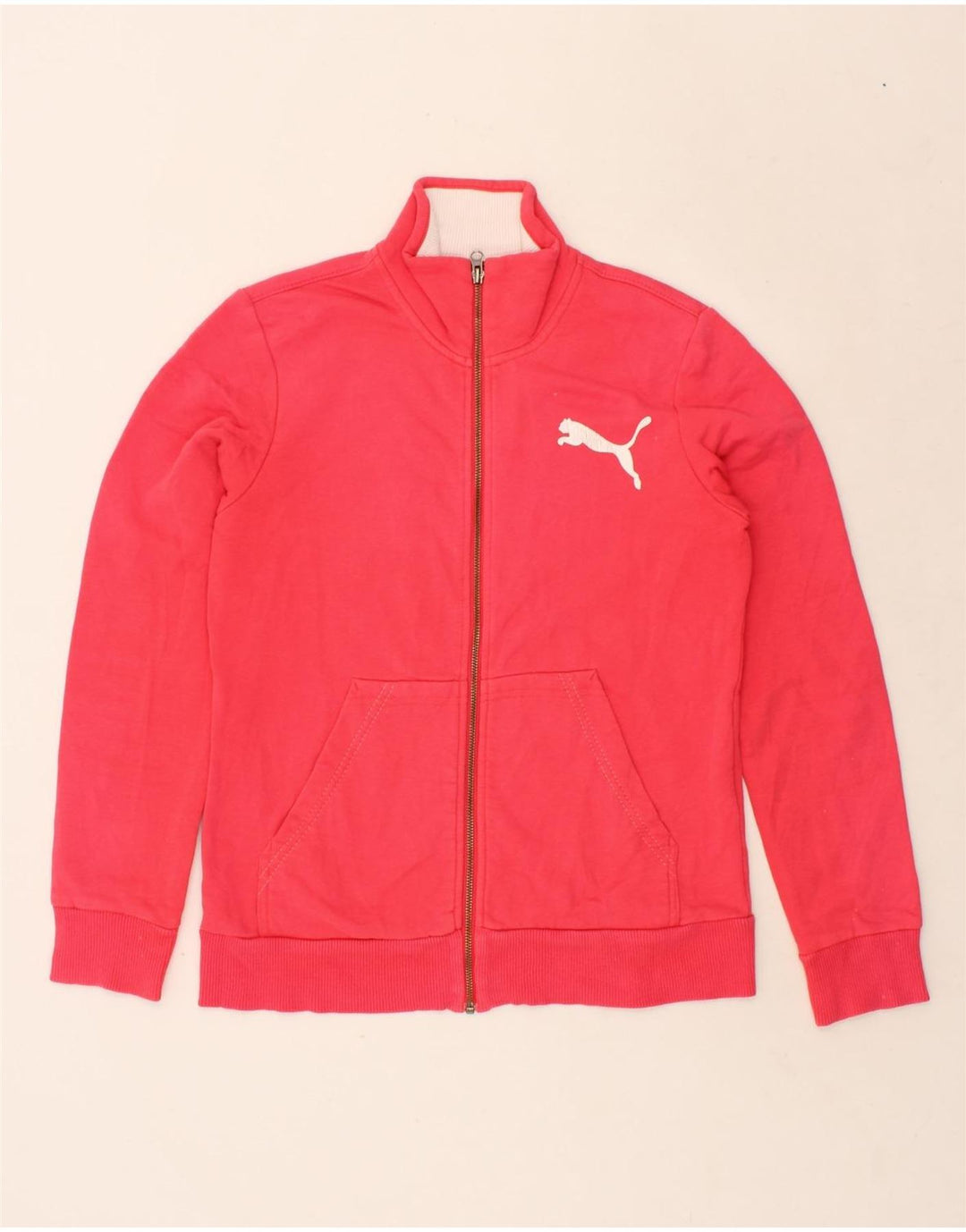PUMA Womens Tracksuit Top Jacket UK 14 Medium Pink Vintage Puma and Second-Hand Puma from Messina Hembry 