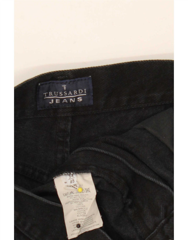 Jeans Trussardi Uomo Tapered W34 L29 Cotone Nero