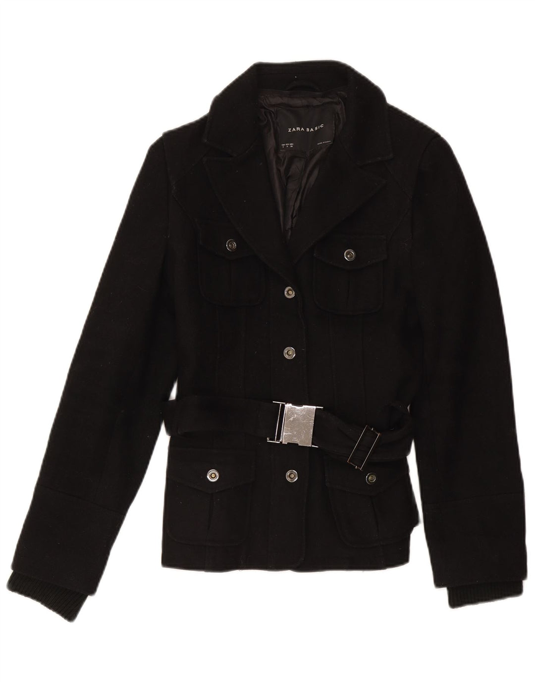 Giacca utility da donna Zara UK 10 Small poliestere nero