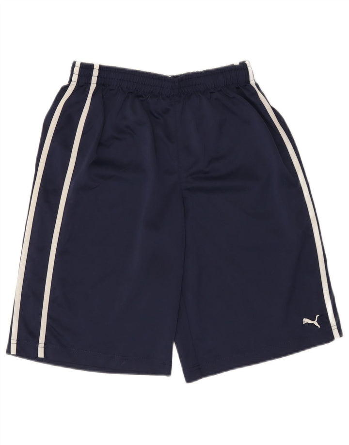 Pantaloncini sportivi Puma da bambino 13-14 anni XL blu navy in poliestere