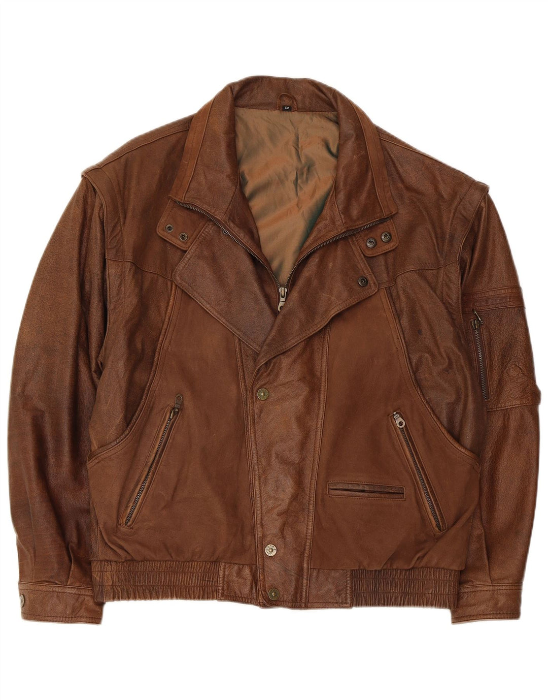 Giacca in pelle da uomo Trapper UK 42 XL Marrone