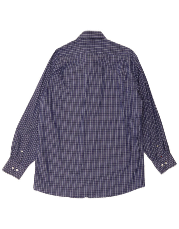 Camicia da uomo vestibilità regolare Tommy Hilfiger taglia 15/15 1/2 quadri blu medio