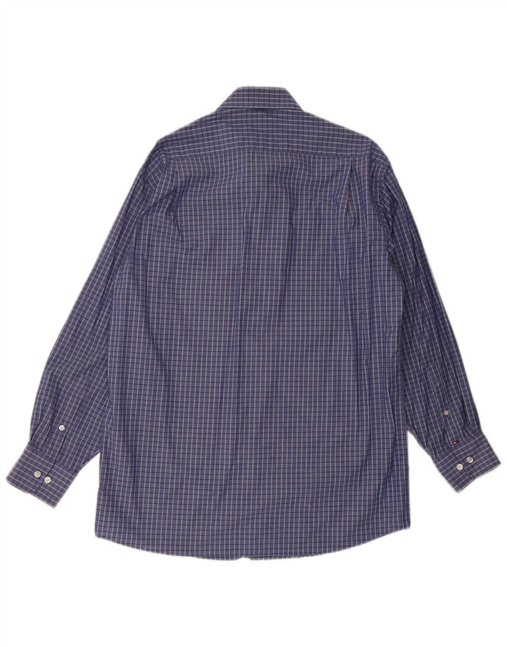 Camicia da uomo vestibilità regolare Tommy Hilfiger taglia 15/15 1/2 quadri blu medio
