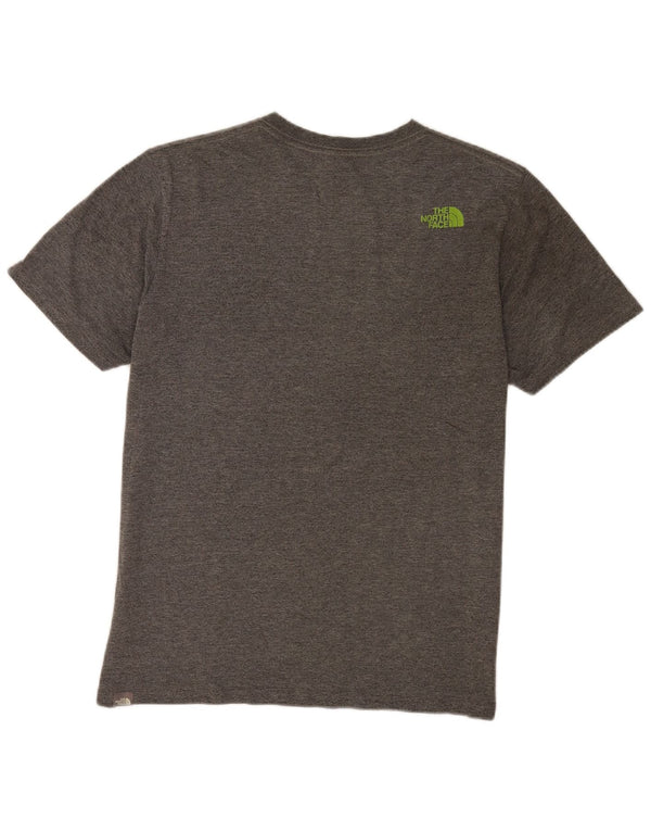 T-shirt grafica da uomo The North Face Top grande in cotone chiazzato grigio