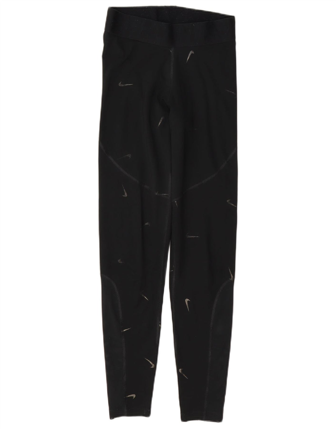 Leggings grafici da donna Nike UK 10 piccoli poliestere nero