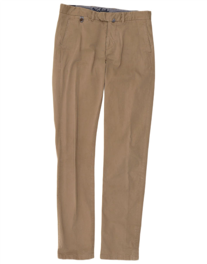Pantaloni chino slim da uomo Woolrich W30 L33 in cotone beige