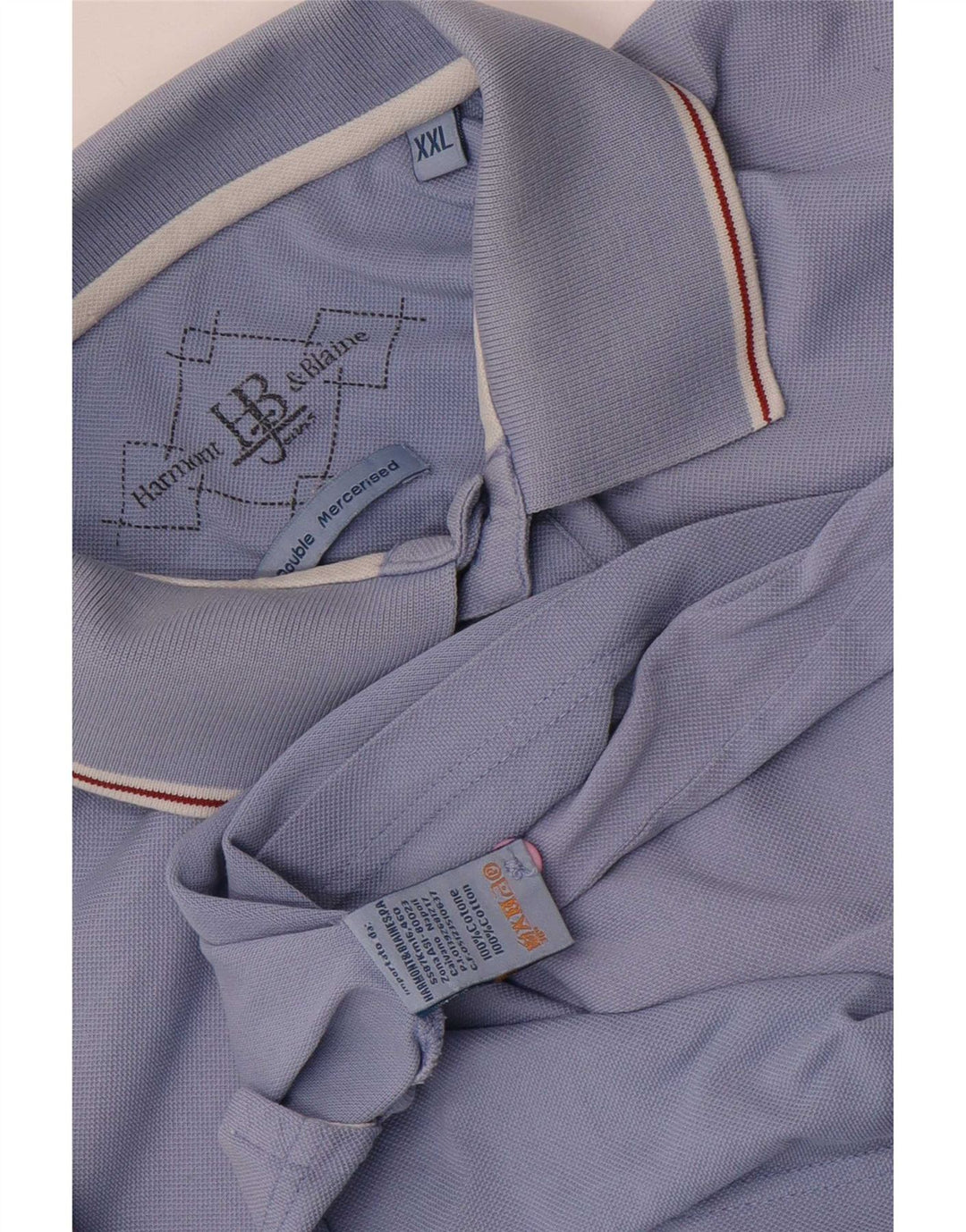 Polo da uomo Harmont & Blaine 2XL in cotone blu