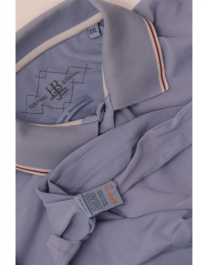 Polo da uomo Harmont & Blaine 2XL in cotone blu