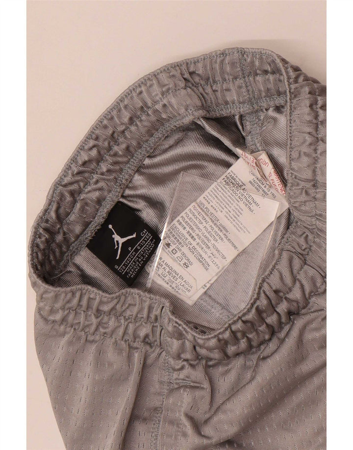 Pantaloncini sportivi Jordan da ragazzo 8-9 anni piccoli in poliestere grigio