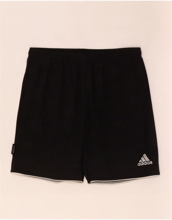 Pantaloncini sportivi Adidas Climalite da uomo piccoli in poliestere nero