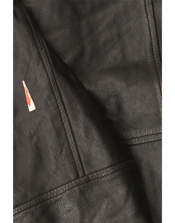 Giacca in pelle da uomo Marks & Spencer UK 38 Pelle nera media