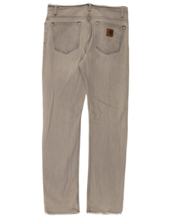 Jeans dritti da uomo Carhartt W34 L34 cotone grigio