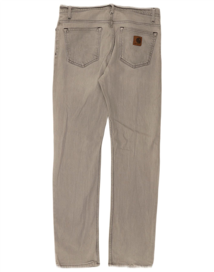 Jeans dritti da uomo Carhartt W34 L34 cotone grigio