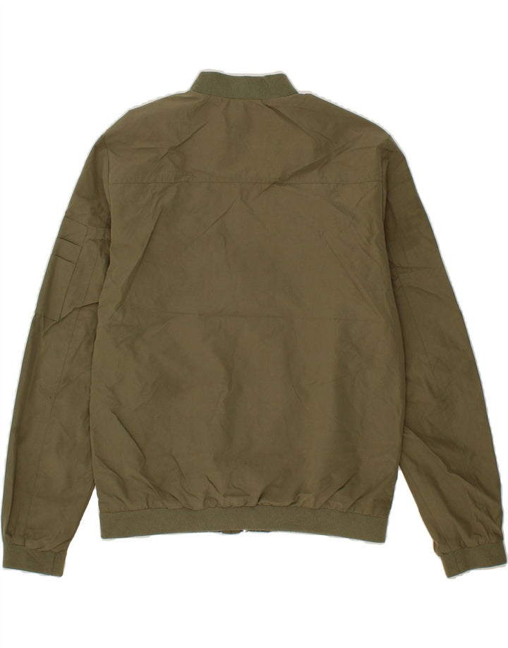 JACK & JONES Mens Bomber Jacket UK 36 Small Khaki Vintage Jack & Jones and Second-Hand Jack & Jones from Messina Hembry 