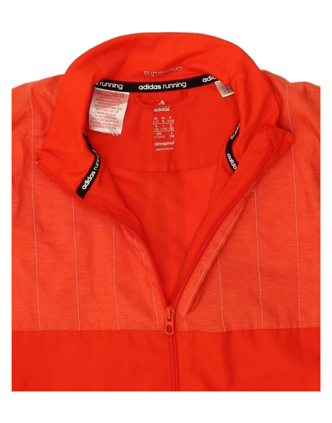 ADIDAS Boys Clima Proof Tracksuit Top Jacket 11-12 Years Red Polyester Vintage Adidas and Second-Hand Adidas from Messina Hembry 