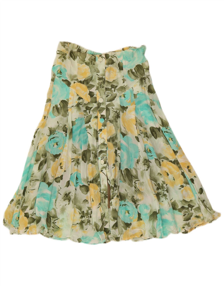 MARIA GRAZIA SEVERI Gonna Svasata Donna IT 42 Media W30 Verde Floreale