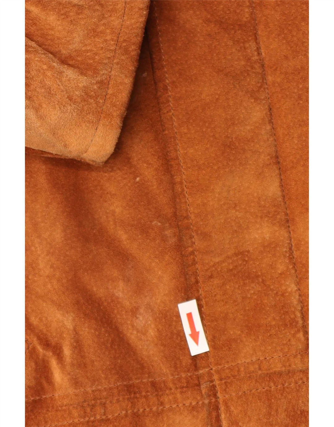 Cappotto da uomo in pelle scamosciata Natural Wear Conbipel UK 40 grande in pelle marrone