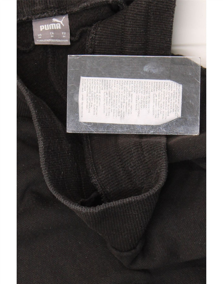 Pantaloni da tuta da uomo Puma Joggers Medium Black Cotton