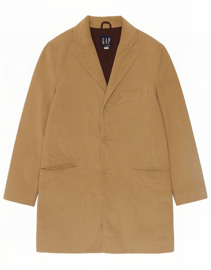 Cappotto da uomo in velluto a coste Gap UK 36 piccolo in cotone beige