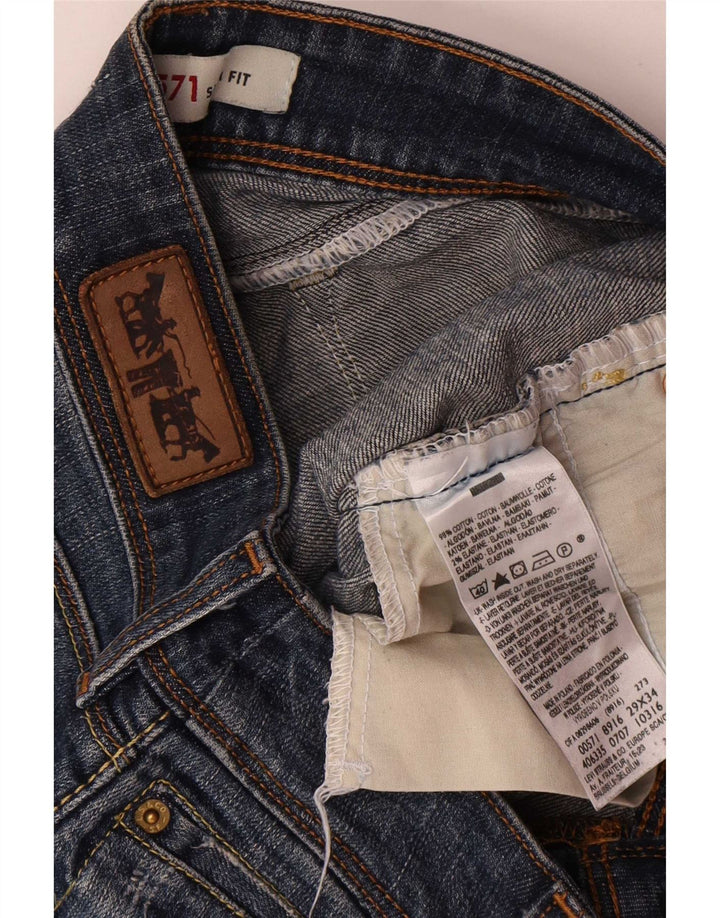 Jeans Levi's 571 Slim da donna W29 L34 in cotone blu