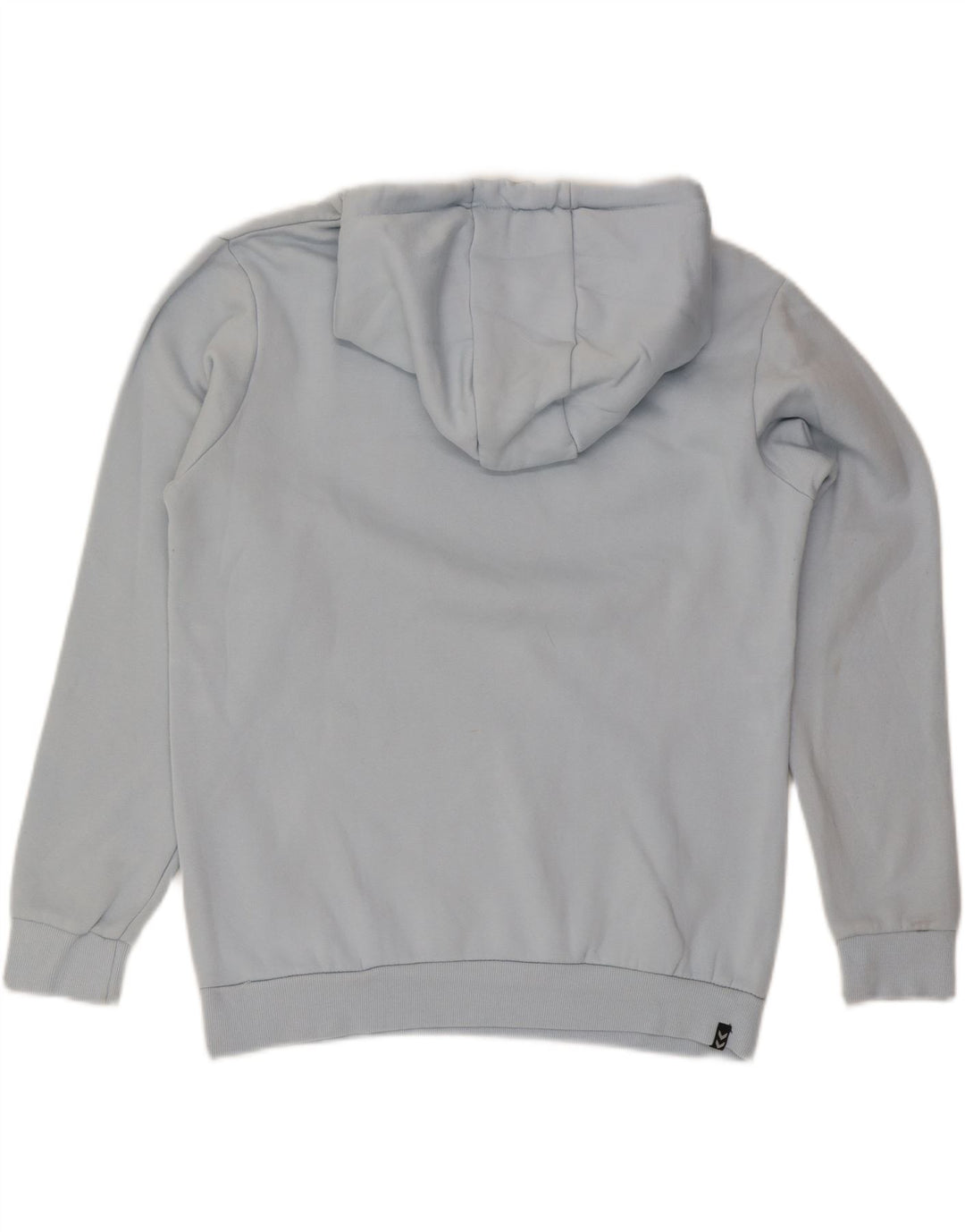 Felpa con cappuccio grafica da uomo Hummel in cotone blu medio