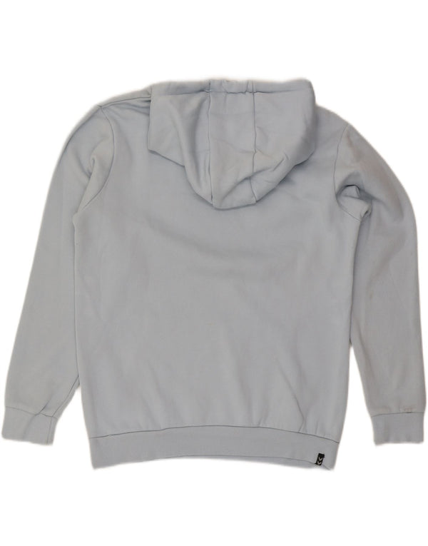Felpa con cappuccio grafica da uomo Hummel in cotone blu medio