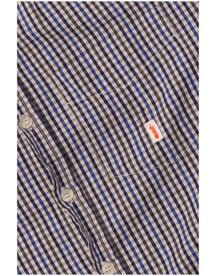Maglia Geox Respira da uomo a quadretti blu medio