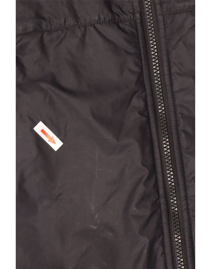 Giacca a vento con cappuccio da uomo Nike UK 40 grande poliestere nero