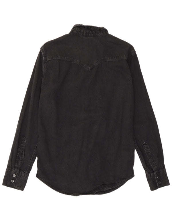 Camicia di jeans standard da uomo Levi's piccola in cotone nero